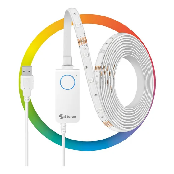 Tira Led Wi-fi* Multicolor Rgb De 2 M