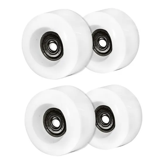 Ruedas 54 Mm Patines Artisticos Skate Repuesto X4 Colores Color Blancas