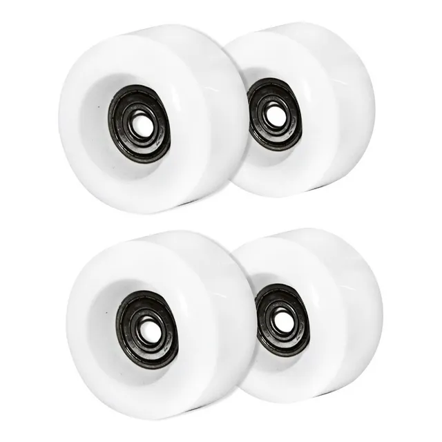 Ruedas 54 Mm Patines Artisticos Skate Repuesto X4 Colores Color Blancas