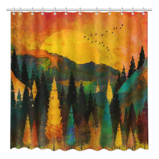 Forest Shower Curtain Mountain Tree Shower Curtain Sets Teal Forest Shower Curtain Mountain Tree Shower Curtain Sets Teal