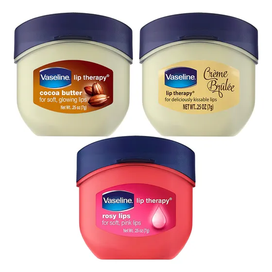 Vaseline Lip Therapy Hidratacion Labios Paquete X3 Brulee