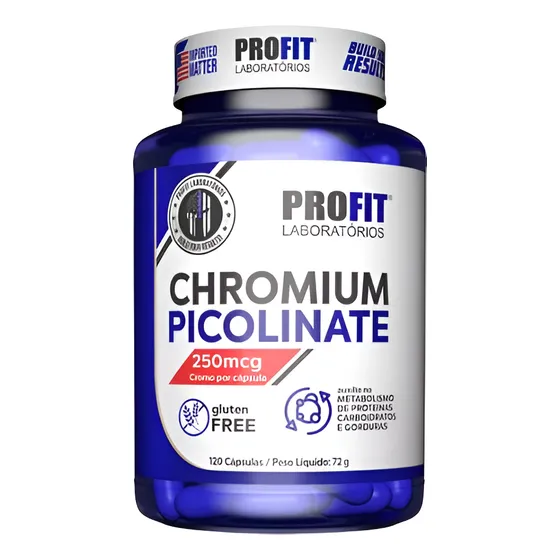 Picolinato De Cromo Profit 120 Caps 250 Mcg