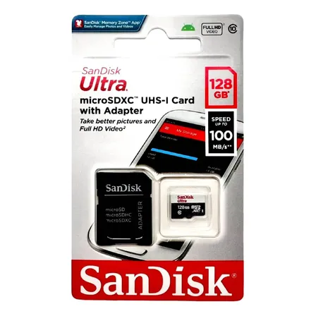 Cartão Memória 128gb sandisk original Ultra 100mbs Sandisk
