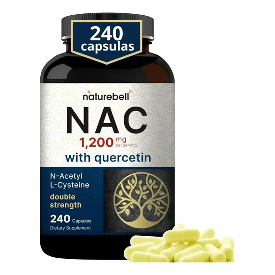 Nac N-acetyl Cysteine Cisteína 1200mg Precursor De Glutation Sabor Sin Sabor