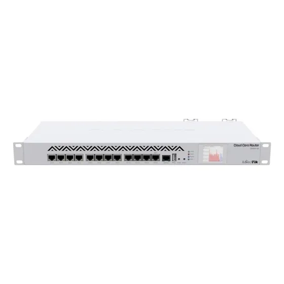 Roteador Mikrotik Cloud Core Ccr1016-12g Branco Gigabit 01un