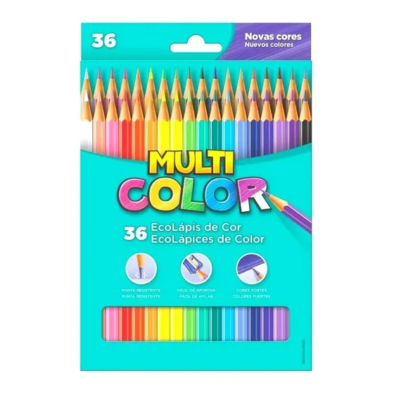 Lapis 36 Cores Multicolor