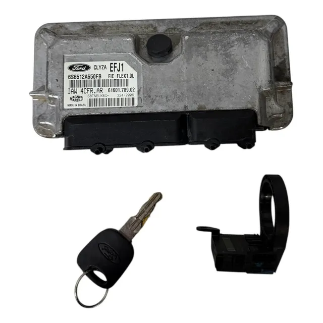 Modulo De Injeção Com Chave Fiesta 1.0  Original Iaw Fcfr Ar