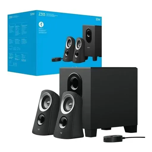 Corneta Sistema Altavoces 2.1 Logitech Z313 50w Subwoofer
