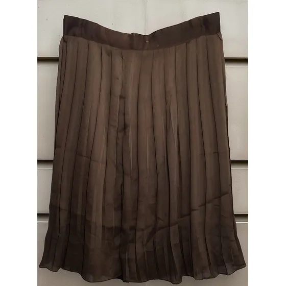 Falda Para Dama Marrón Transparente Con Forro T M C408