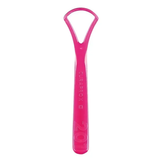 Raspador O Limpiador De Lengua Simple Curaprox Color Fucsia