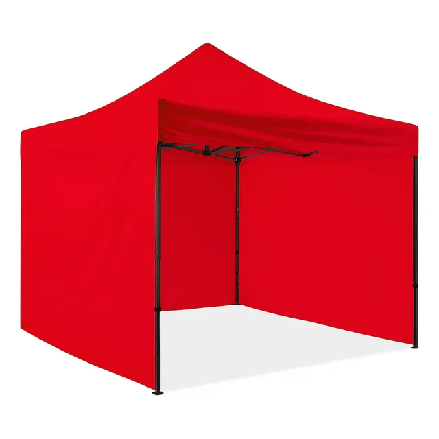 Carpa Toldo 3x3 Reforzado Impermeable Lona Jardín Con Pared