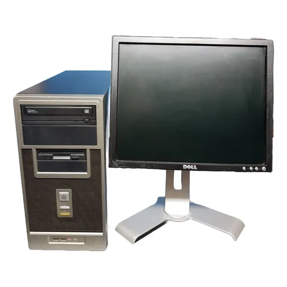 Pc Cpu Core 2 Quad 4gb Ram 500gb + Monitor 17  Usada