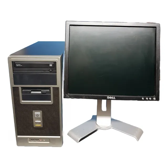 Pc Cpu Core 2 Quad 4gb Ram 500gb + Monitor 17  Usada
