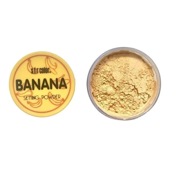 Polvo Suelto Banana Traslúcido Fijador De Maquillaje 