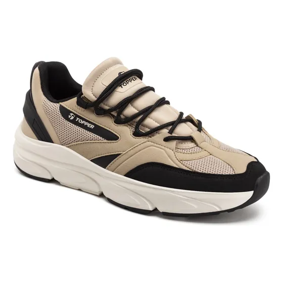 Zapatilla Topper Mitte Beige Humus/negro