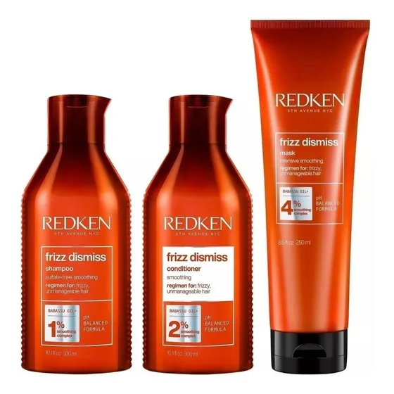 Shampoo + Acondicionador + Mascarilla Redken Frizz Dismiss