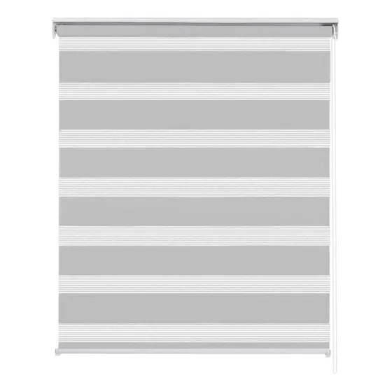 Persianas Enrollables Doble Capa 180x100cm Cortinas Blackout Color Gris