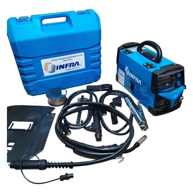 Soldadora Infra Inversora Mig/mma 110/220 Volts Azul
