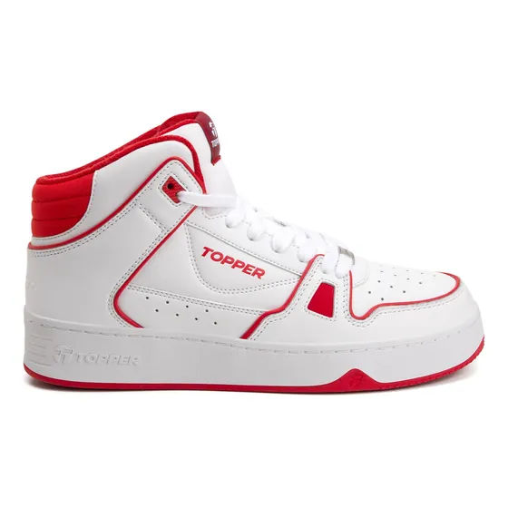 Zapatilla Topper Araka Mid Blanco/rojo