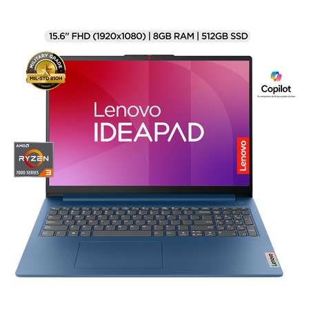 Laptop Lenovo Ip Slim 3 Ryzen 3 7320u 8 Gb 512 Ssd Abyss Blue Laptop Lenovo Ip Slim 3 Ryzen 3 7320u 8 Gb 512 Ssd Abyss Blue