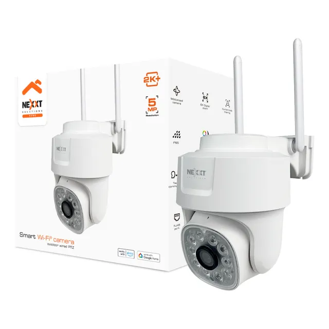 Cámara Inteligente Wi-fi Ptz Exterior 5mp 2k+ Nexxt Nhc-op10
