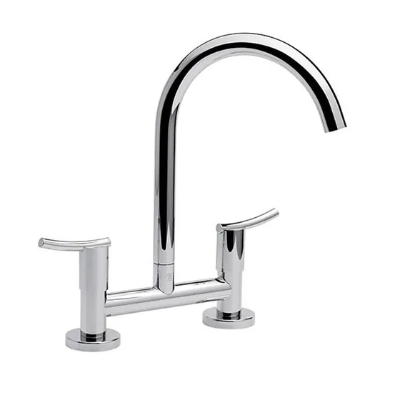 Griferia Cocina Fv 0428/39 Libby Mesada Doble Comando