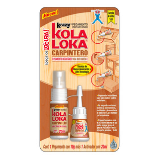 Kola Loka Carpintero Pegamento Instantaneo Madera Mdf Melami Kola Loka Carpintero Pegamento Instantaneo Madera Mdf Melami