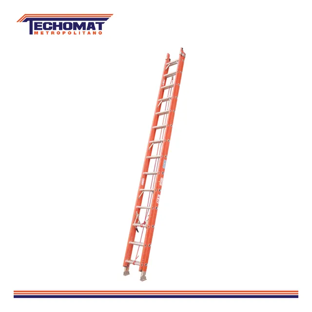 Escalera 32 Tramos Extensibles Fibra De Vidrio Aladino 