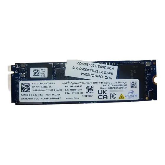 Disco Duro Ssd Intel 256gb M.2+ Memoria 16 Gb Intel Optane