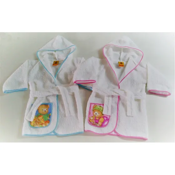 Bata Salida Baño Niño Infantil Bies Toalla Talle 4 Babyta