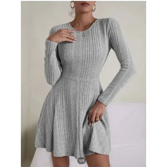 Vestido Dama Shein Manga Larga