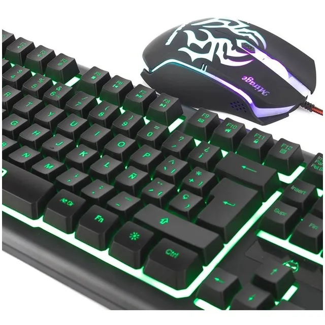 Kit Teclado + Mouse Gamer Halion Mirage Ha-810c Led