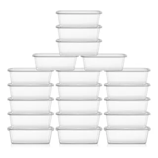 20 Potes 500ml Marmita Fitness ReutilizĂĄvel Para Microondas 20 Potes 500ml Marmita Fitness ReutilizĂĄvel Para Microondas