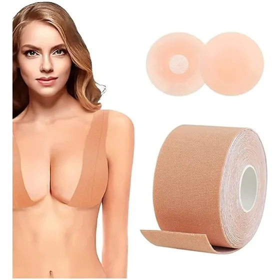 Cinta Adhesiva Levanta Seno Busto Cubre Pezon Invisible 5m
