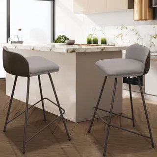 Banquetas Para Cozinha Nobre 2 Unidades Linho 92cm Luxo Preto Preto Banquetas Para Cozinha Nobre 2 Unidades Linho 92cm Luxo Preto Preto