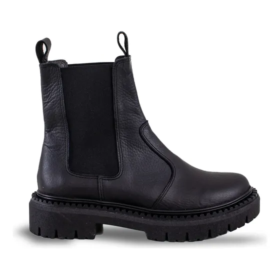 Botas De Cuero Doble Elástico Otoño/invierno Moda Heben 