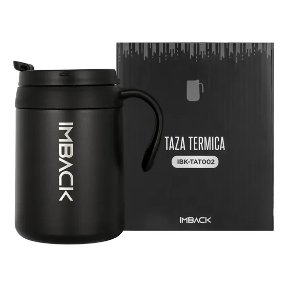 Vaso Termico Cafe Jarra Mug 503 ml Imback Acero Inoxidable Doble Capa Con Manija Y Tapa | Cuotas sin interés