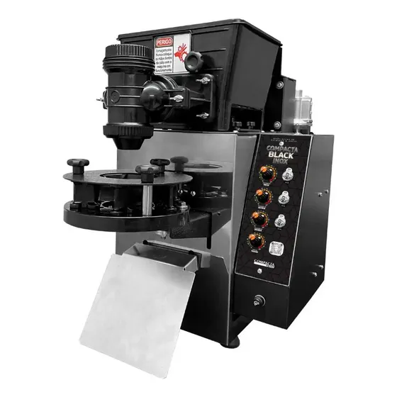 Compacta Print Máquina Salgados Modeladora Black Inox 127v