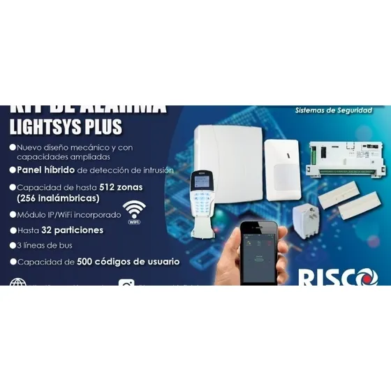Alarma Inalámbrica Lightsys Plus  Kit Completo 