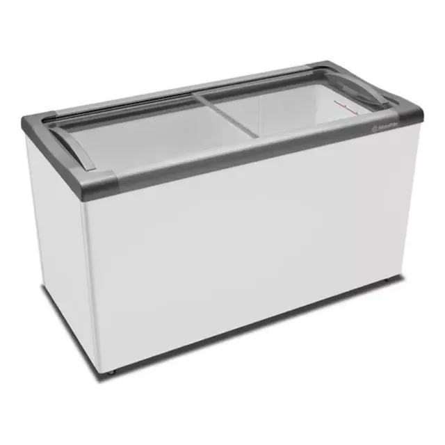 Freezer Horizontal Metalfrio 505l Nf55 2 Tampas De Vidro