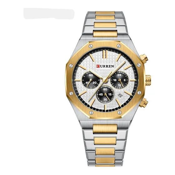 Reloj Marca Curren + Caja + Envió Gratis Plateado Dorado Blanco