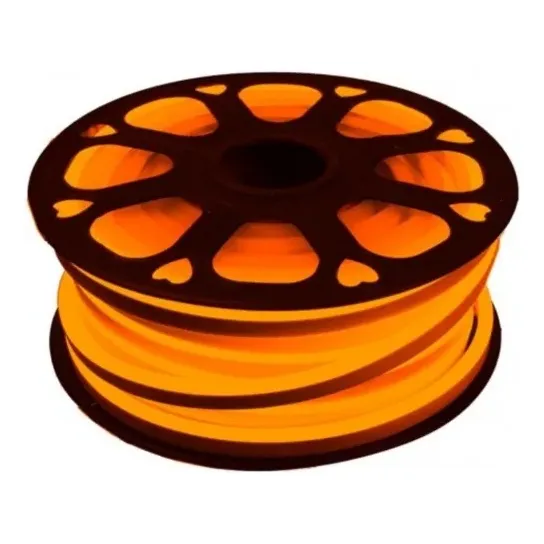Manguera Neonflex Led Rollo 25m Ip65 127v Construled Naranja