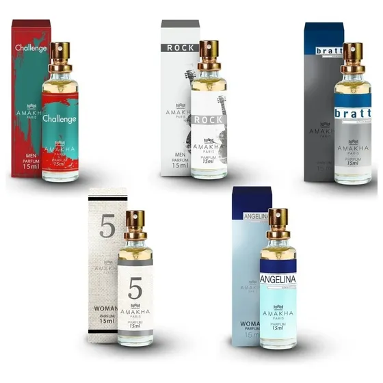 5 Perfumes  Amakha Paris 15ml Excelente Calidad Y Fijacion !