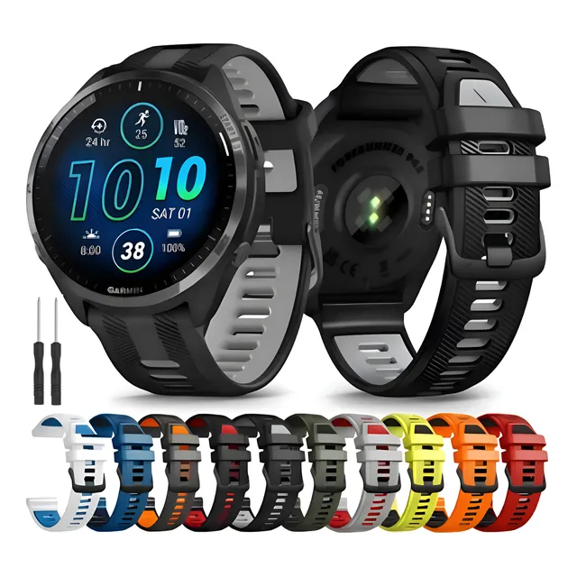 Pulseira Para Garmin Forerunner 965 955 945 935 22mm + Chave