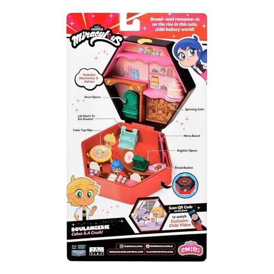 Ladybug Boulangerie Mini Playset Figuras Chibi Miraculous