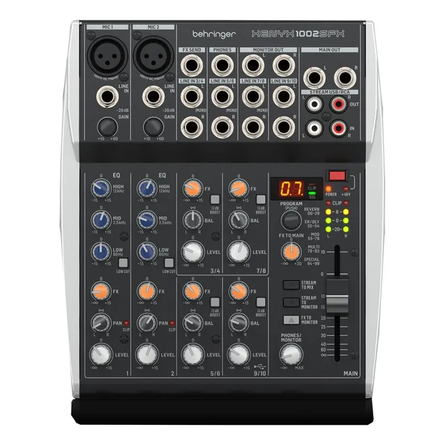 Behringer Xenyx 1002sfx Consola Mixer Mezcladora Con Efectos