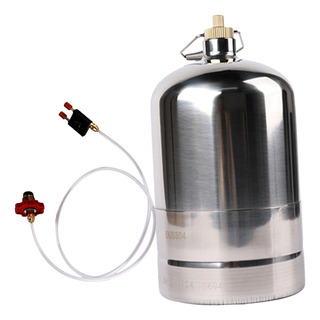 Botella De Gas De Acero Inoxidable Cilindro Inflable 1.5l Botella De Gas De Acero Inoxidable Cilindro Inflable 1.5l