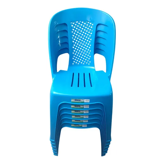 Set De 6 Sillas Esterilla Bistró Duraplast