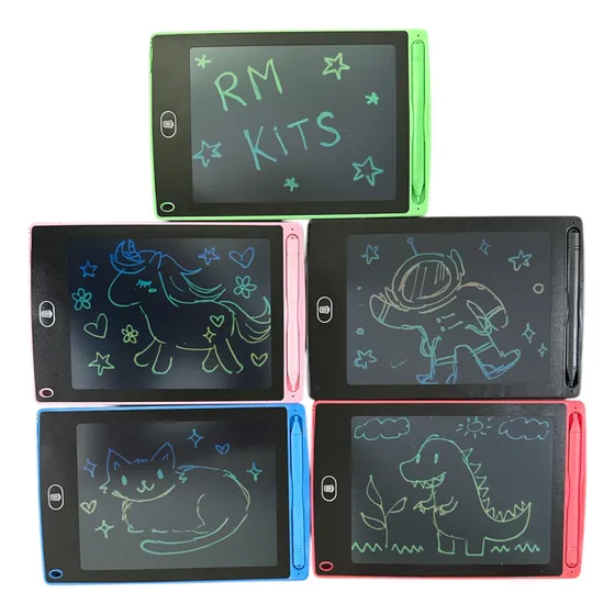 Pack X10 Pizarra Magica Tablet Anotador Dibuja Borra 8.5 