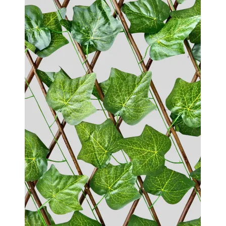 Treliça De Madeira Gradil Folha De Seda Sintética 2mx70cm